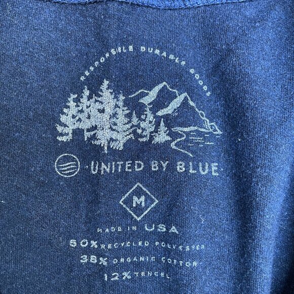 United By Blue - Blue Women's T-Shirt with Pocket - Picture 4 of 4